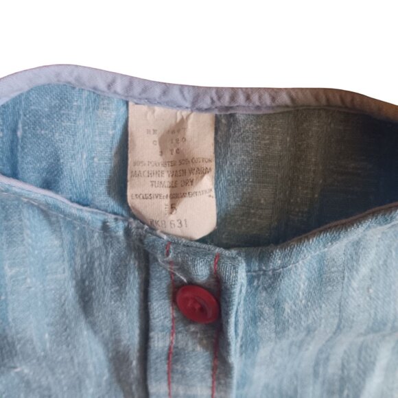 5T Vintage Girls Cowgirl Top Embroidered Boot Pockets Neck Bandana Tie 1970's - Picture 4 of 6